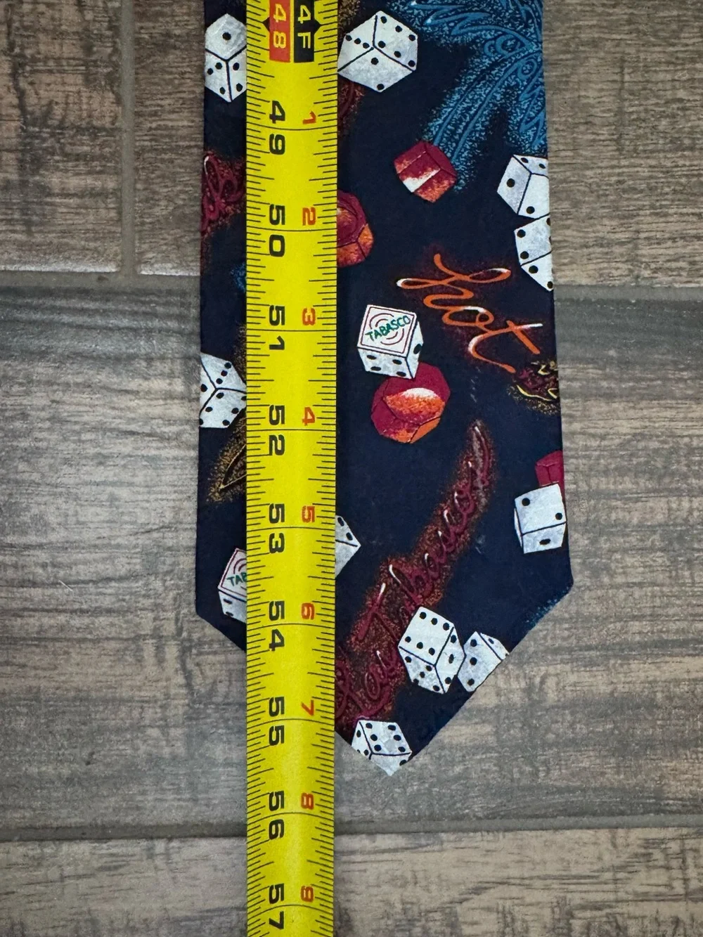 Tabasco‎ Hot Las Vegas Dice Silk Tie Old Money Preppy Dapper Novelty Dad Gift